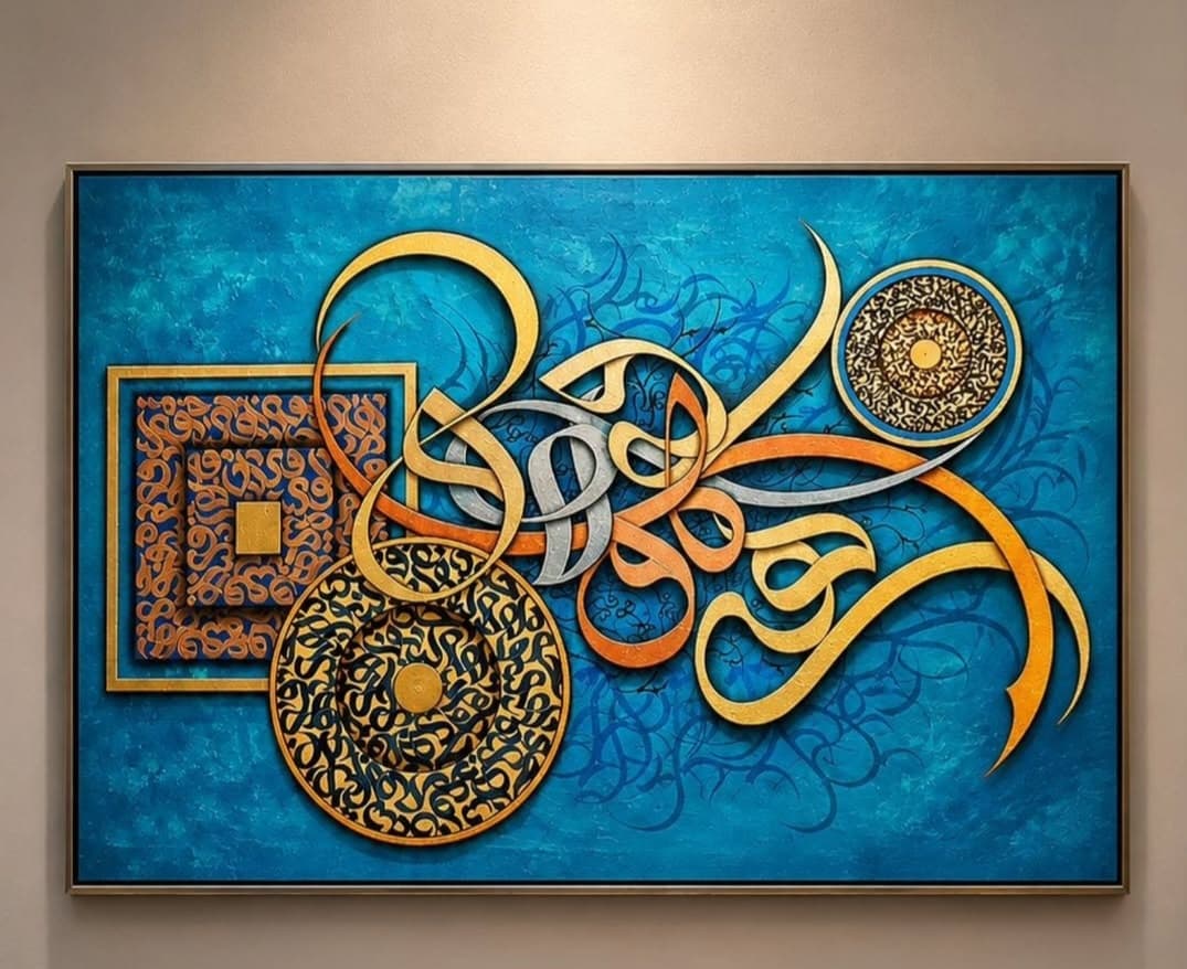 Dance of Letters in blue 